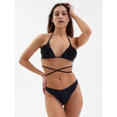 Купальник "Роза" (черный), модель 22562